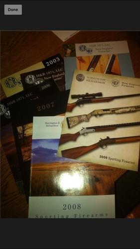 6 Harrington and Richardson Gun Catalogs, New Old Stock