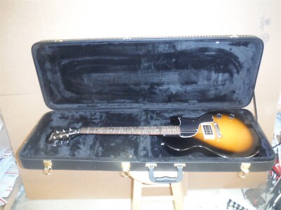 Epiphone junior Model electric guitar Black sunburst with light use Case * NDfro