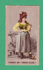 AMERICAN  TOBACCO  CO. -  RARE  SONGS  CARD  -  PARODY ON ' PEGGY CLINE ' - 1901