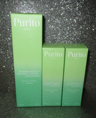 2x PURITO Centella Unscented Serum & 1x Toner FULL SIZE NIB