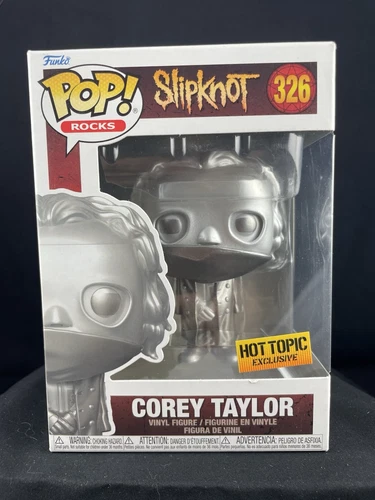 Funko Pop! Corey Taylor (Metallic) - Hot Topic #326 READ DESCRIPTION