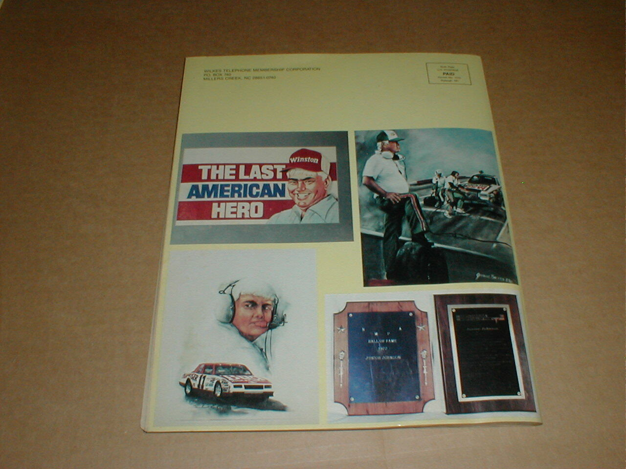 vtg Junior Johnson 1987 Wilkes North Wilkesboro Hays Boomer Elkin NC