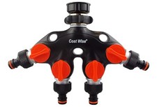 Garden tap splitter,2 & 4 way,plastic,brass or metal,multi outlet from one tap!