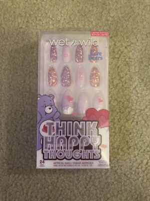 Wet n Wild Care Bears Artificial Nails *Think Happy Thoughts* NEW