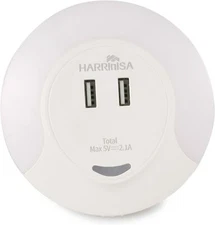 JUNELILY HARRINISA Dual USB Port LED Night Light (Warm White)