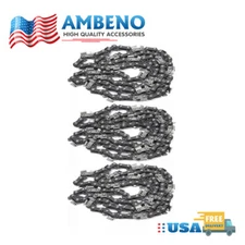3Pcs 6in Chainsaw Chain Blade For .043" 1/4"LP 37DL Saker Electric Chainsaw
