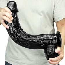 Silicone HUGE Dildo Realistic Dong Thick Big Penis Anal G-spot Sex Toy Women Men