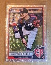 2023 Topps World Baseball Classic Martin Schneider Cracked Ice # 55/99