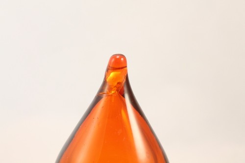 Mid-Century Blenko Tangerine Glass Decanter Wayne Husted Design - Picture 15 of 18