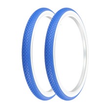 PRO TIRES 26 x 2.125 Blue/White G-5009 PAIR 2 PCS 