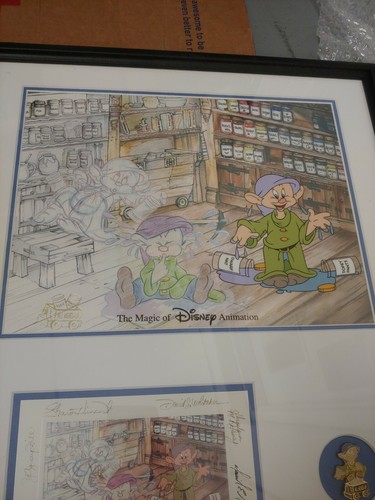 Disney 2005 alles gemischt Cel mit signierter Karte und Pin - Schneewittchen - Bild 4 von 7