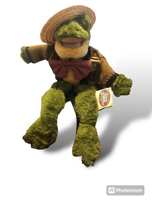 Ganz by Lorraine Cottage Collectibles Floyd Frog 1995 18   Straw Hat W/ Tags