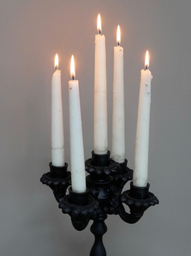 Candelabro de cena gorila mono negro candelabro soporte estatua adorno - Imagen 7 de 7