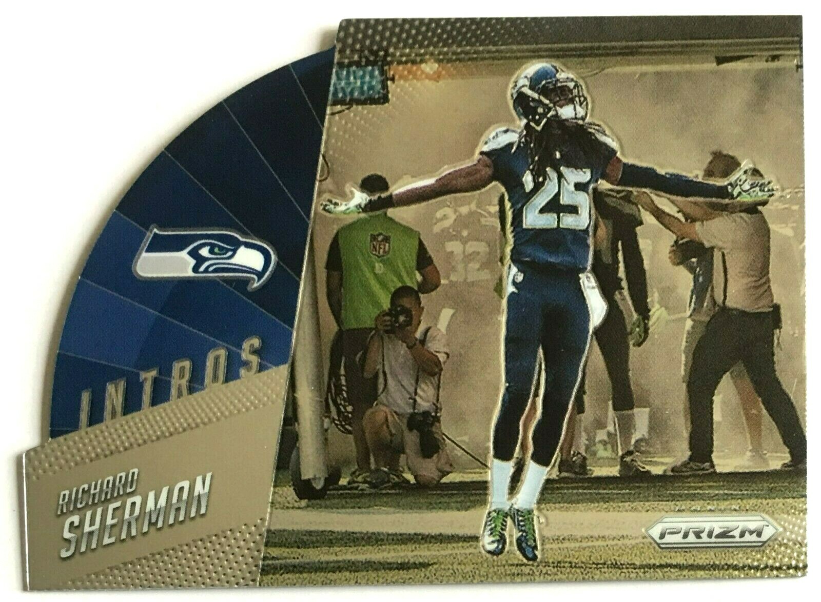 Richard Sherman 2015 Panini Prizm Intros Die-Cut #I3 Seattle Seahawks Insert NFL