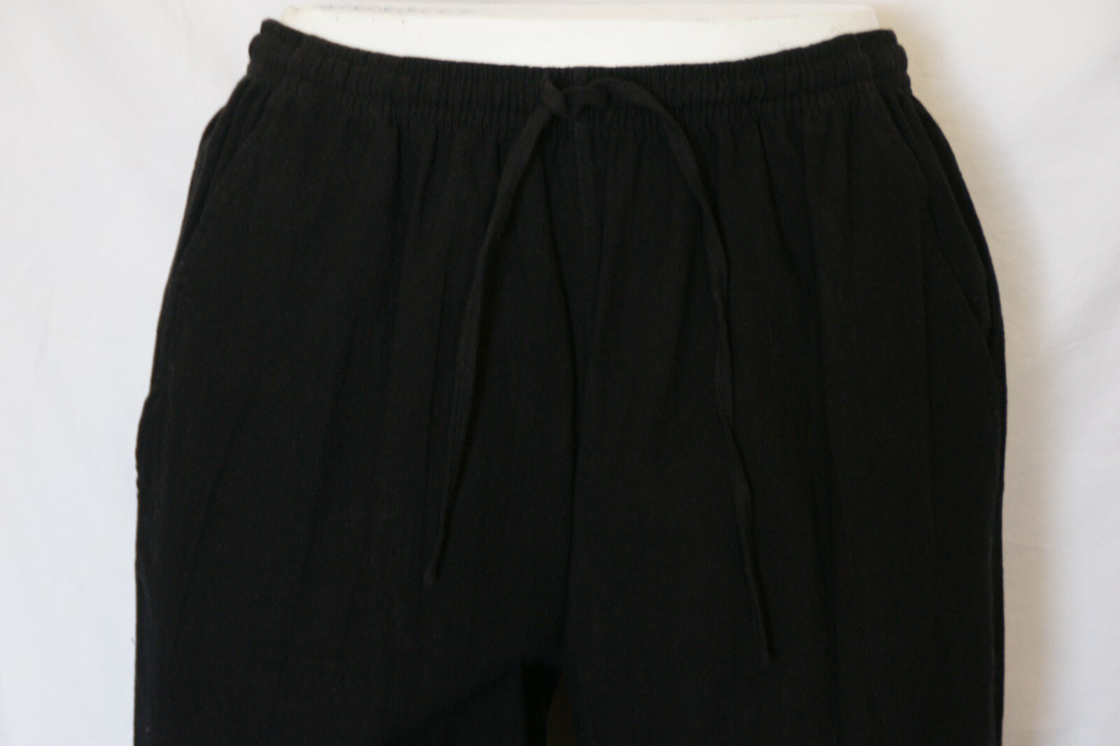 Jane Ashley Black Button Top Capri Set Women's Size S… Gem