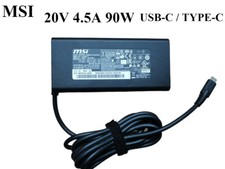 Original 20V 4.5A 90W USB-C Charger ADP-90FE D For MSI Prestige 15 A10SC-010US