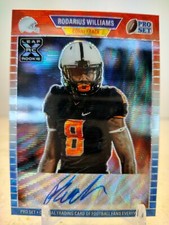 RODARIUS WILLIAMS AUTO #/7 Red White Blue PRIZM WAVE 2021 Leaf Pro Set Metal XRC