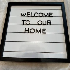 letter board sign with letters