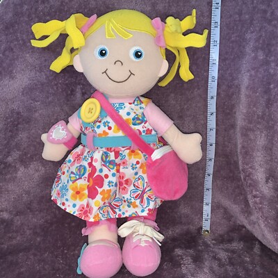Dress Me Emily Plush Doll kids Dressing Skills Buttons Hook Loop zipper  15