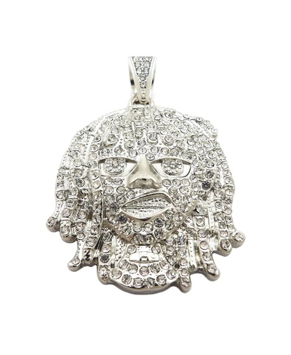 Silver Lil Pump Portrait Pendant & 24" Box, Rope, Cuban Chain Necklace - Bild 28 von 29