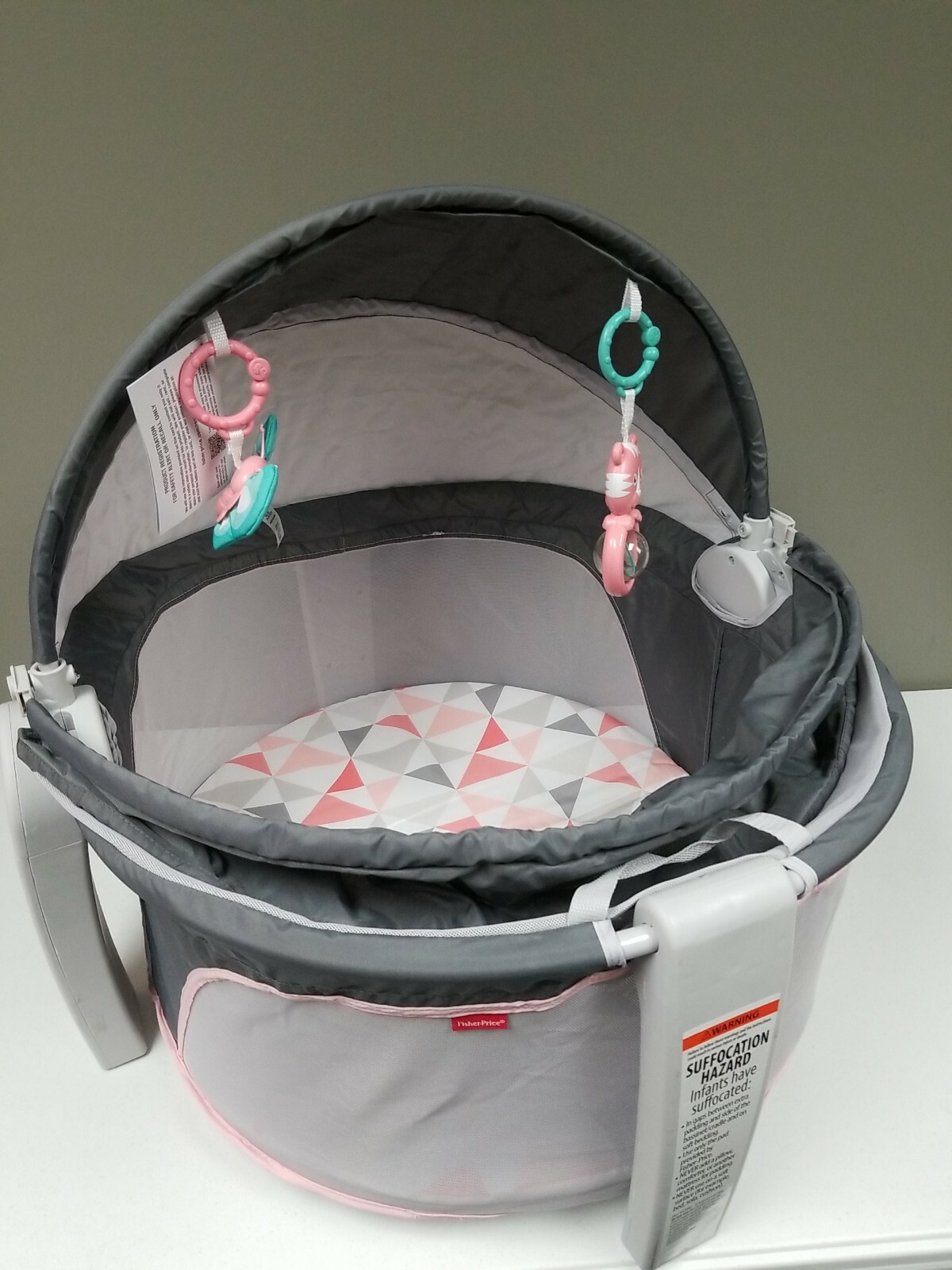 fisher price on the go baby dome rosy windmill