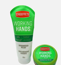 2 X O'KEEFFE'S WORKING HANDS CREAM GUARANTEED RELIEF 198 G. CREAM 96 G.