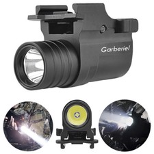 LED Pistol Flashlight Handgun Hunting Light for 20mm Picatinny Rail Mount Torch