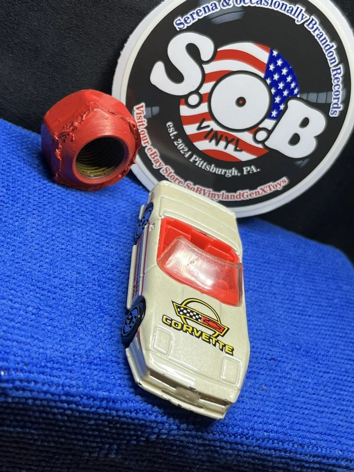 Hot Wheels 1988 Chevrolet Corvette кабриолет белый литой автомобиль б/у почти как новый - Изображение 3 из 4