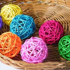 20pcs 3CM Wicker Rattan Balls Wedding Party DIY Home Ornament Festival-Decor New