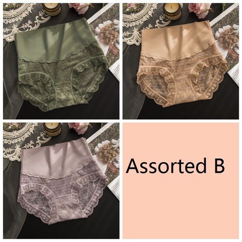 3X Sexy Dama Encaje Floral Calzoncillos Cintura Alta Bragas Ropa Interior Bragas Lencería - Imagen 8 de 15