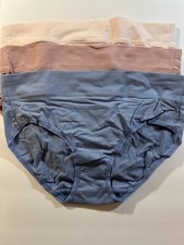 New Felina Women's Multicolor 3 Pack Soft Pima Cotton Stretch Hipster Size Small