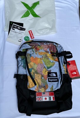 SUPER RARE Supreme SS14 The North Face Expedition Map SUPER RARE Supreme SS14 The North Face Expedition Map