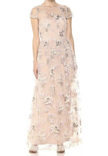 Alex Evenings Womens Pink Floral 