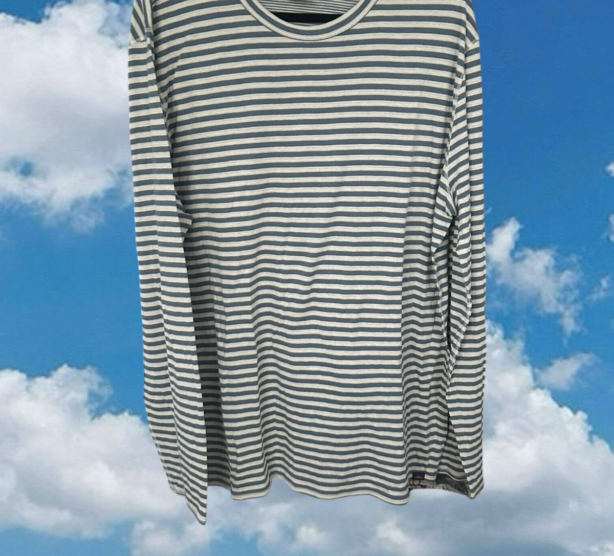 Camicia a righe a maniche lunghe da uomo nera 22731