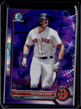 2022 Bowman Sapphire Edition Chrome Prospects Triston Casas  (RC) Purple /25