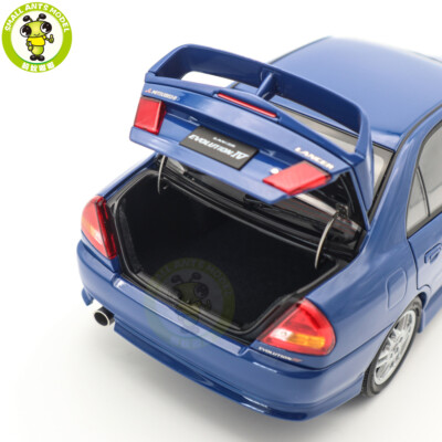 1/18 MOTORHELIX Mitsubishi Lancer EVO IV Blue Diecast Model Car | eBay