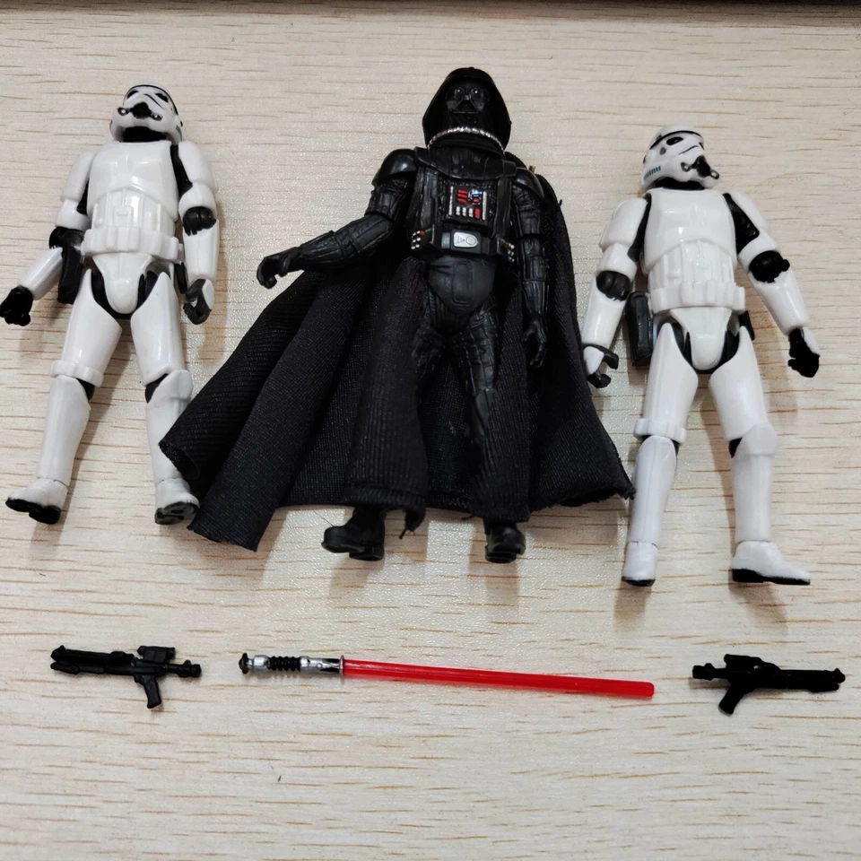 Lote de 3 figuras de acción Star Wars Stormtroopers OTC Trilogy y Darth Vader Foto 3 de 4