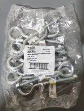 6" Eye Bolts with Nuts - 160lb - National Hardware - N221-283 - 10pcs