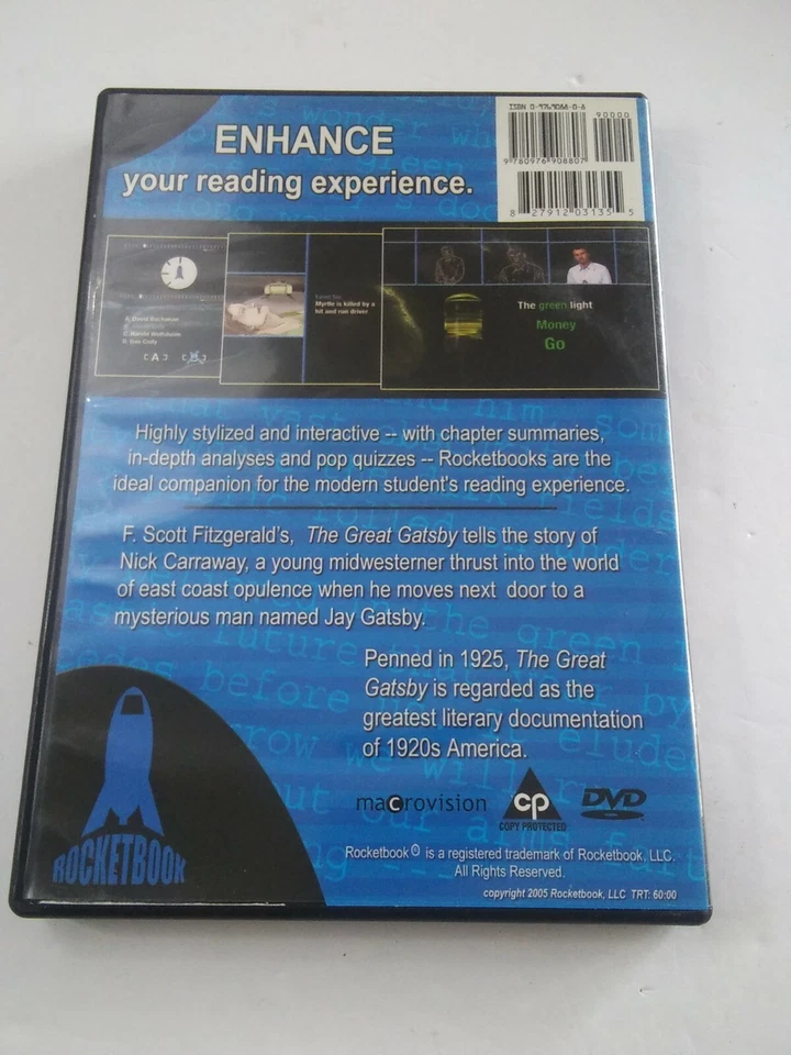 Rocketbook Presents: The Great Gatsby. A DVD Study Guide. - Image 2 of 3