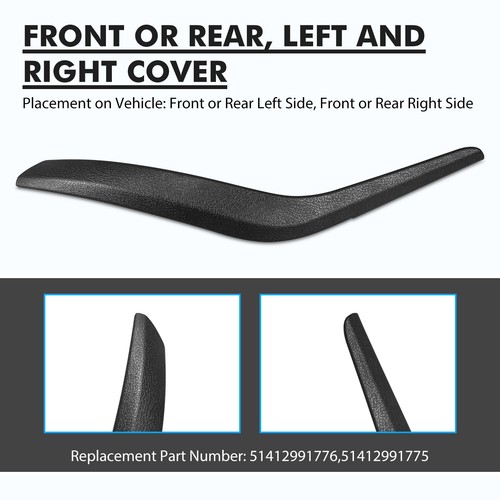 2x Inner Door Handle Pull Panel Trim Black For BMW X1 E84 2009-2015 Left + Right - Picture 4 of 9