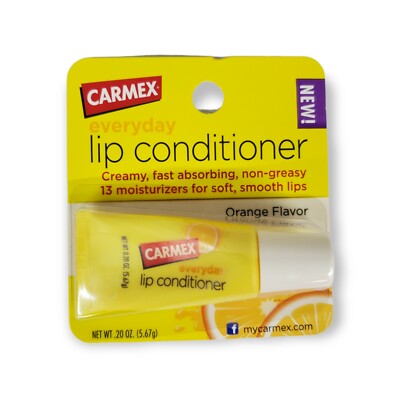 Carmex  Lip Conditioner Orange Flavor Moisturizer .20 oz NEW Discontinued NOS