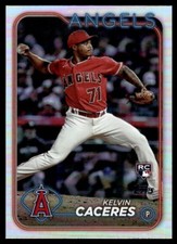 2024 Topps Silver Board Holofoil Kelvin Caceres Rookie Los Angeles Angels #680
