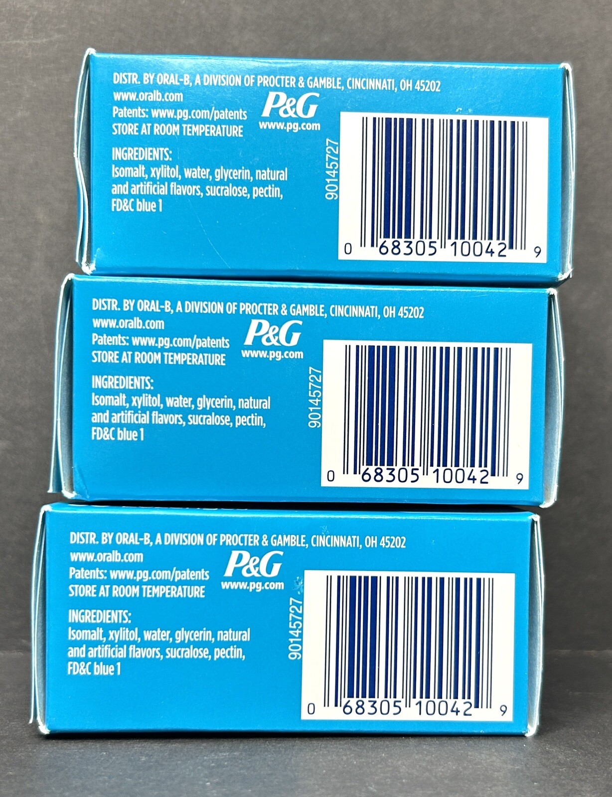 (3) OralB Moisturizing Lozenges Refreshing Mint 108 Sugar Free