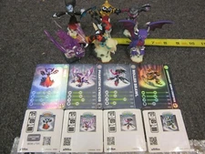 Wii Skylanders Hex Phantom Cynder Roller Legendary Creeper Fright Rider LOT of 6