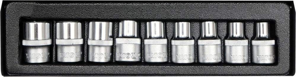 ✓Fits YATO YT-0521 TORX CR-V SOCKET KEYS E10-E24 9 PIECES. ⭐UK