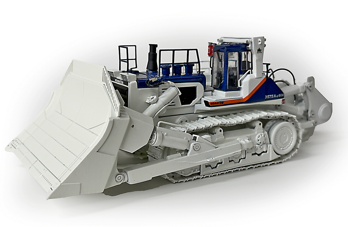 Komatsu D575A SD Super Dozer Ripper - Allied Coal White - HiMoBo 1