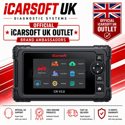 iCarsoft CR V3.0 2026 Auto-Diagnosegerät - 10 MARKEN | Offizielle UK-Steckdose