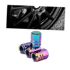Car Tire Stem Valve Caps, 4 Pcs Aluminum Alloy Valve Stem Covers, Multicolor