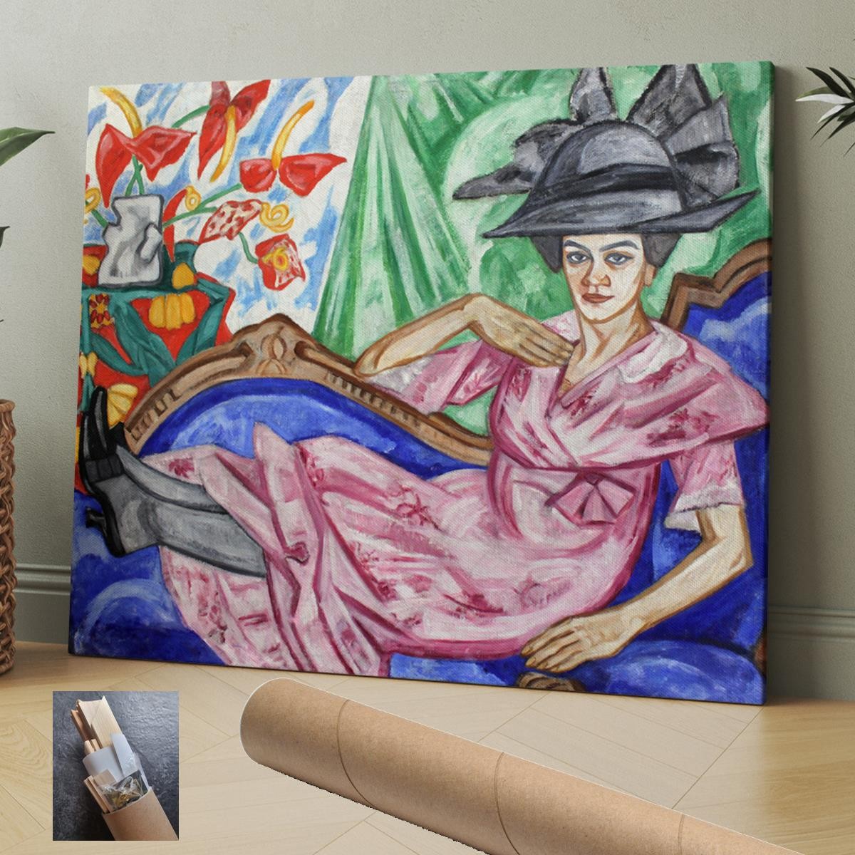 アート・デザイン・音楽 Painting: 1910s-1930s Avant-garde Avant Garde People Olga Rozanova Russia CANVAS WALL ART 30x24 in