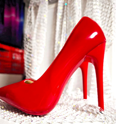 EYECATCHER: Rote Lack-Pumps Stilettos Gr. 35 | Neu & Sexy High Heels